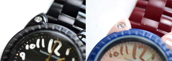 ツモリチサトの時計ビックキャット、カラー、ブラック