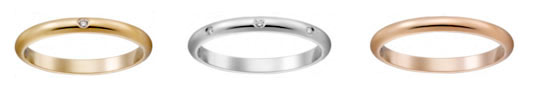 カルティエ　結婚指輪 シンプル